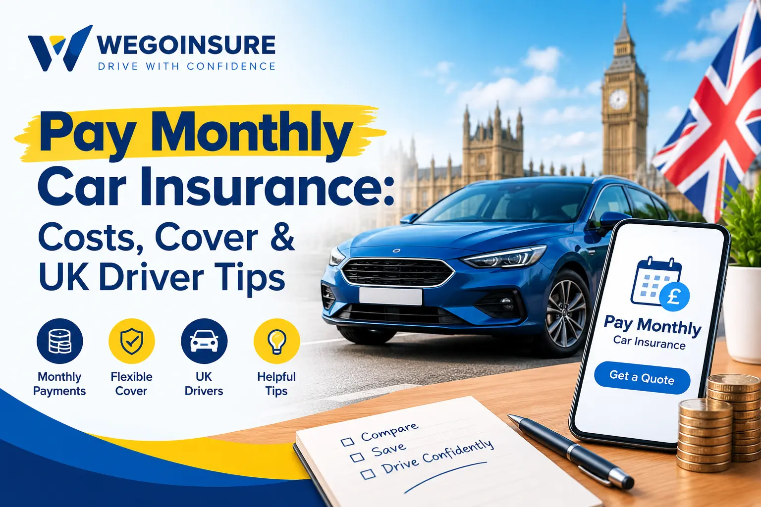 Pay Monthly Car Insurance: Costs, Cover & UK Driver Tips